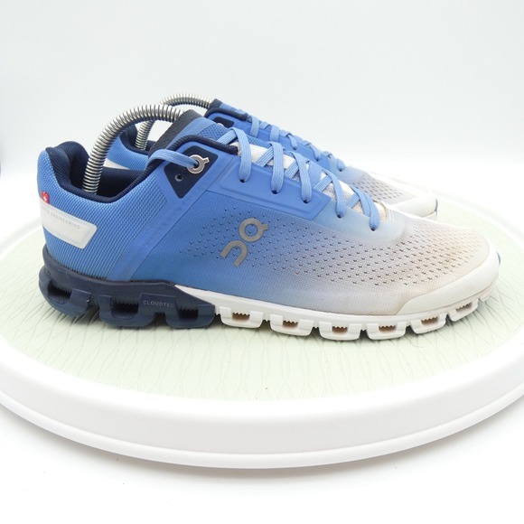 On Cloudflow 3.0 35.99233 Womens US 10 Running Shoes Marina Blue White Sneakers - Picture 1 of 11
